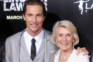 Matthew McConaughey and mom, Kay McConaughey.