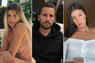 Sofia Richie, Scott Disick and Bella Banos