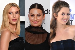 Emma Roberts, Lea Michele and Billie Lourd