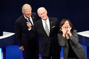 Alec Baldwin, Jim Carrey and Maya Rudolph on Saturday Night Live.