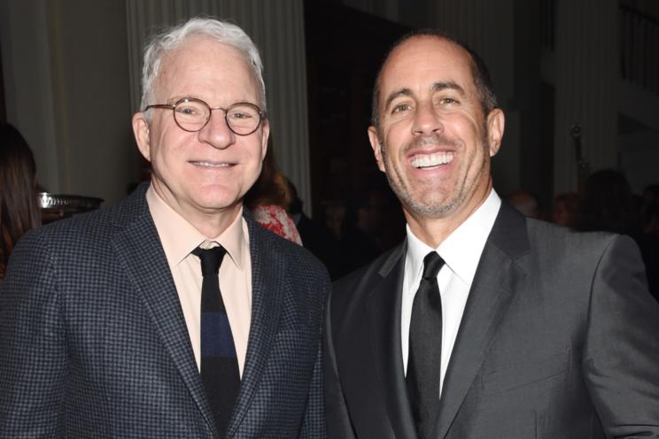 Steve Martin and Jerry Seinfeld in 2015