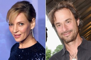 Uma Thurman and Peter Sabbeth