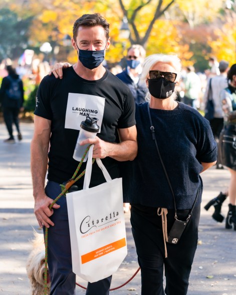 Hugh Jackman and Deborra-Lee Furness take a walk in New York.