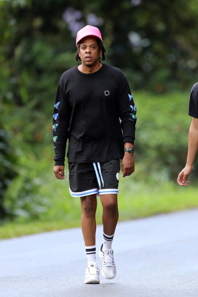 Jay-Z, who just launched a cannabis line, takes a stroll in Hawaii.