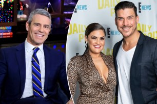 Andy Cohen; Jax Taylor and Brittany Cartwright