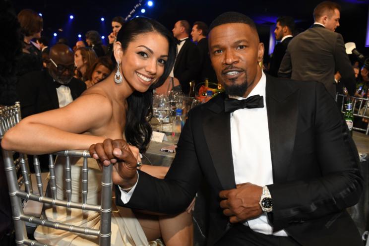 Corinne and Jamie Foxx