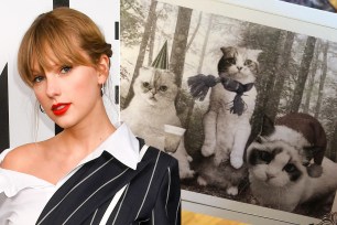 Taylor Swift and her holiday card