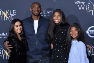 Kobe and Vanessa Bryant with their daughters Natalia and Gianna