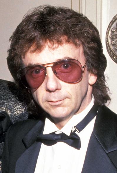 Spector at his Rock and Roll Hall of Fame induction in 1989.