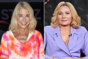Candace Bushnell and Kim Cattrall