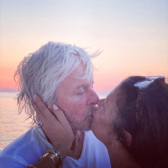 “I can express no kinder sign of love, than this kind kiss,” said Catherine-Zeta Jones, quoting William Shakespeare while smooching Michael Douglas.