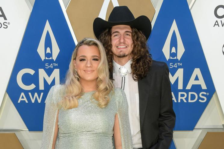 Gabby Barrett and Cade Foehner, pictured here in November 2020, welcomed their first child together.