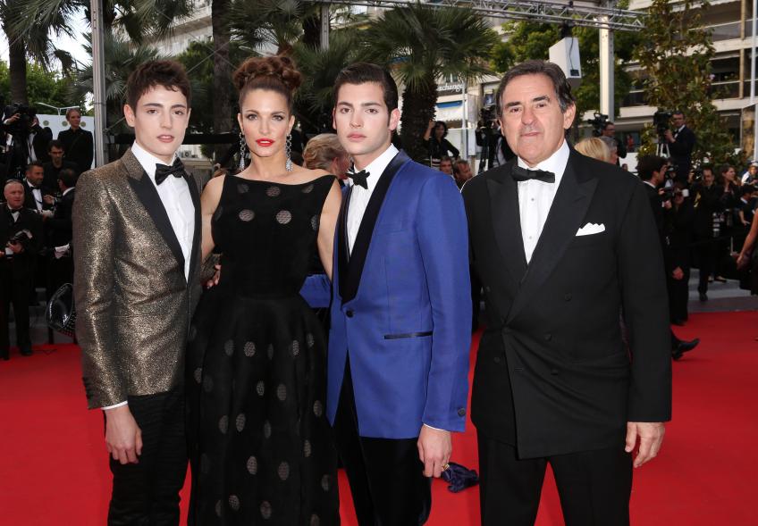 Harry Brant with , Stephanie Seymour, Peter Brant Jr. and Peter Brant in 2014.