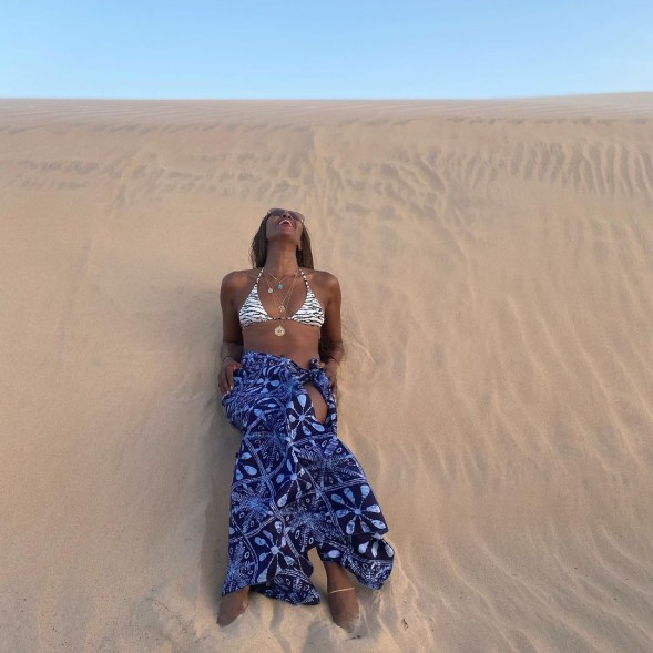 “Right where I need to be,” said Naomi Campbell, while vacationing in Africa.