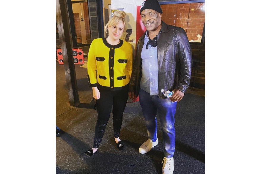 Rebel Wilson and Mike Tyson celebrate losing a combined 160 pounds.