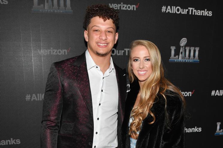 Patrick Mahomes and Brittany Matthews welcomed their first child together on Saturday.