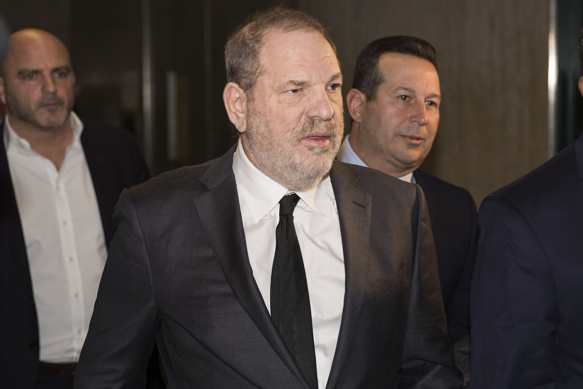 Harvey Weinstein arriving at his trial on January 25, 2020 at the Manhattan Supreme Court.