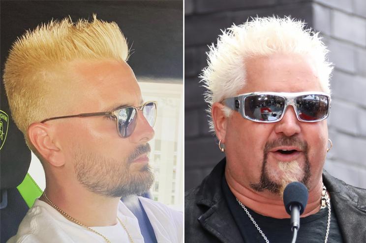 After Scott Disick revealed his new bleached-blond hair, fans couldn't help but compare the look to Guy Fieri's signature icy tips.