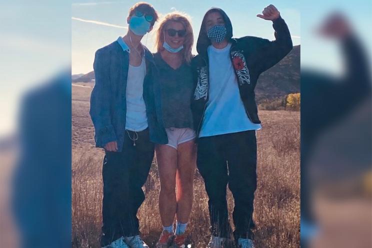 Britney Spears with sons Jayden James and Sean Preston