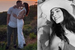 Christian McCaffrey and Olivia Culpo