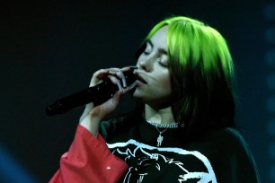 Billie Eilish revealed that she's been wearing a green-and-black wig to hide her blond hair for two months.