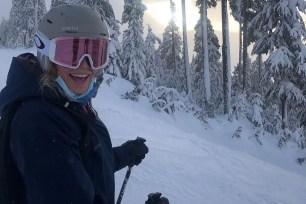 Chelsea Handler has been spending her time skiing in Canada.