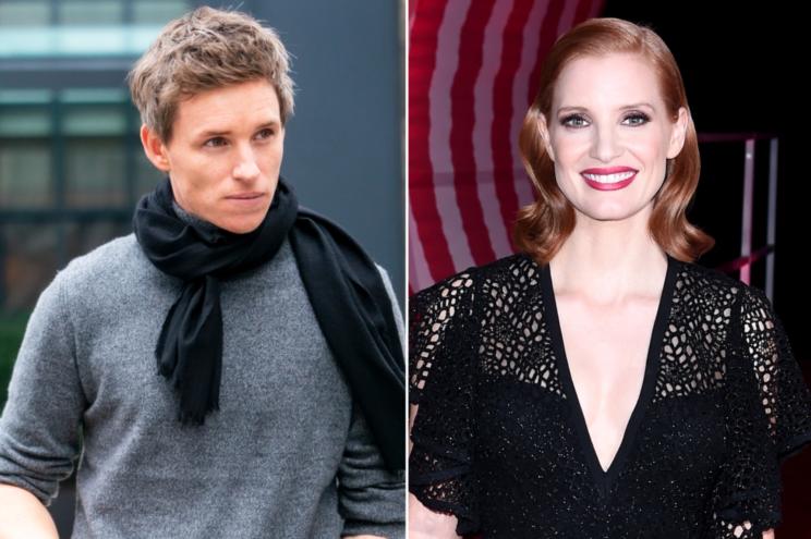 Eddie Redmayne and Jessica Chastain