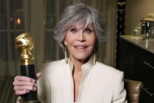 Jane Fonda was given the Cecil B. deMille Award at the 2021 Golden Globes.