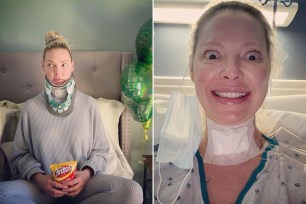 Katherine Heigl shares photos of her recovery from neck surgery.