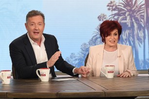 Piers Morgan and Sharon Osbourne