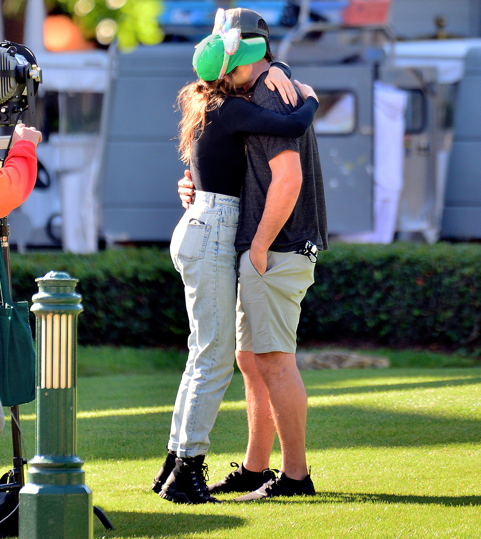 Shailene Woodley and fiancé Aaron Rodgers get cozy at Disney World in early April.