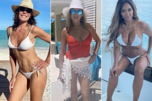 Luann de Lesseps, Ramona Singer and Kenya Moore share swimsuit pics from Turks and Caicos.