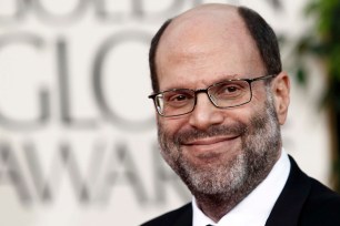 Scott Rudin arrives at the 2011 Golden Globe Awards.