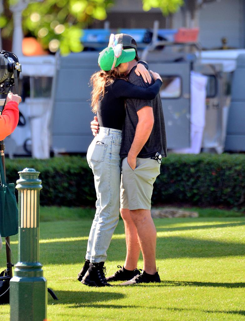 The pair shared an embrace at Disney's Hollywood Studios.