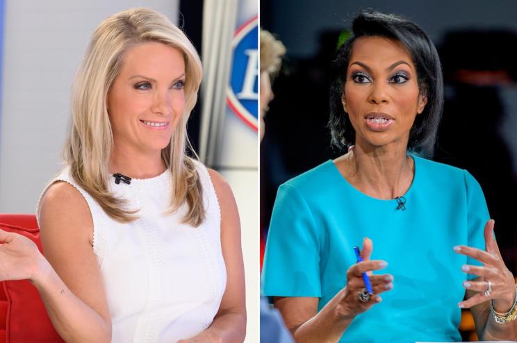 Fox News anchors Dana Perino and Harris Faulkner.