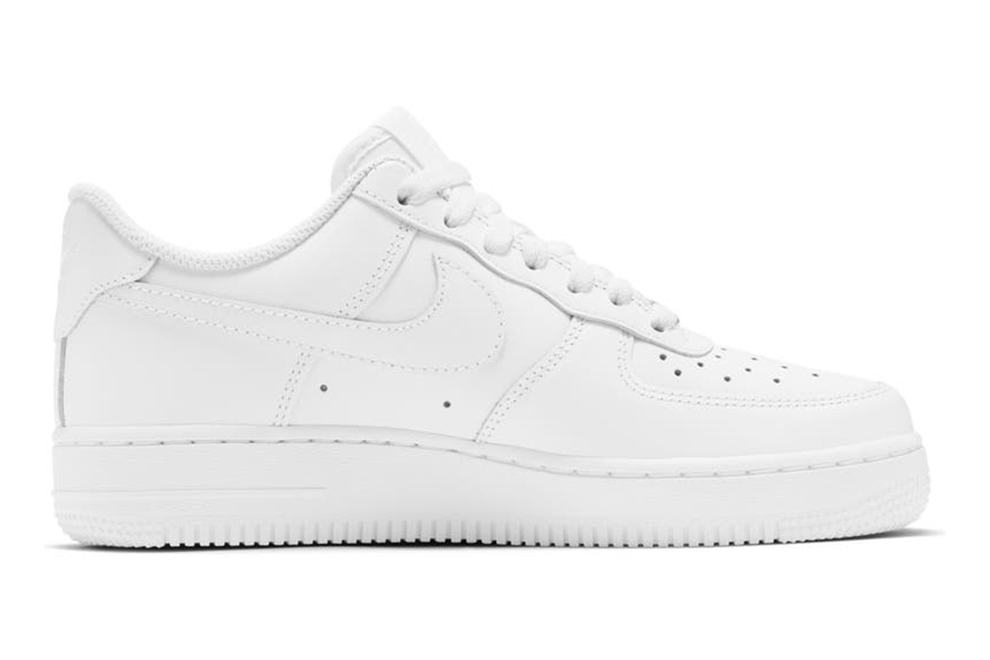 A white Nike Air Force 1 Sneaker