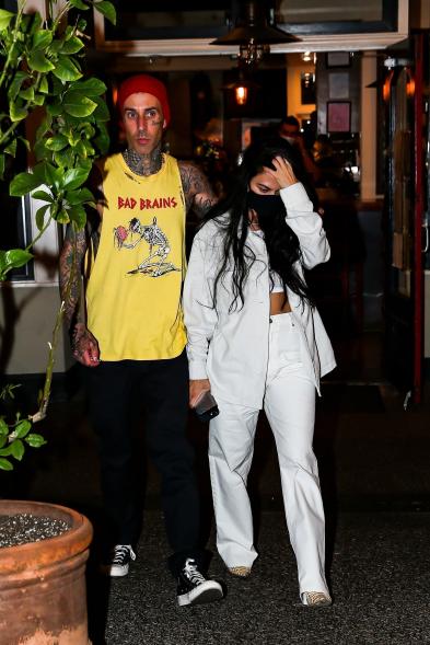 Kourtney Kardashian and Travis Barker.