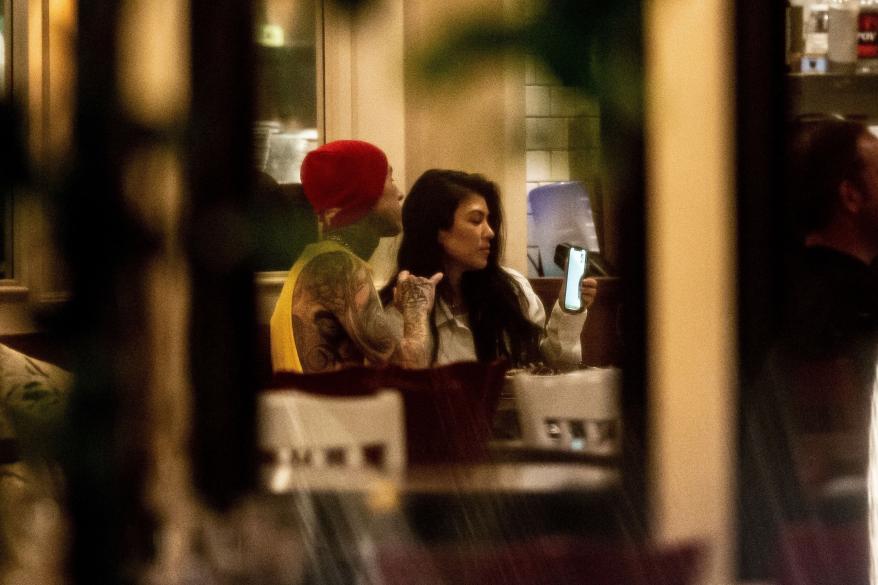 Kourtney Kardashian and Travis Barker.