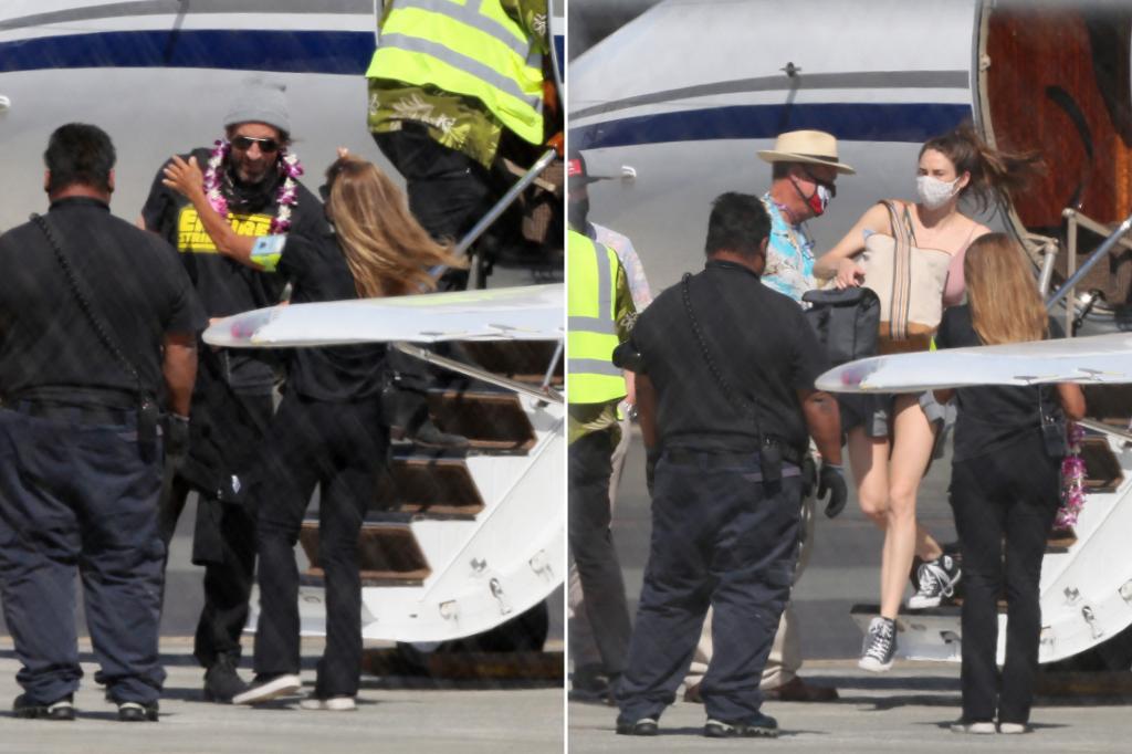 Green Bay Packers quarterback Aaron Rodgers and fiancee Shailene Woodley arrive in Hawaii