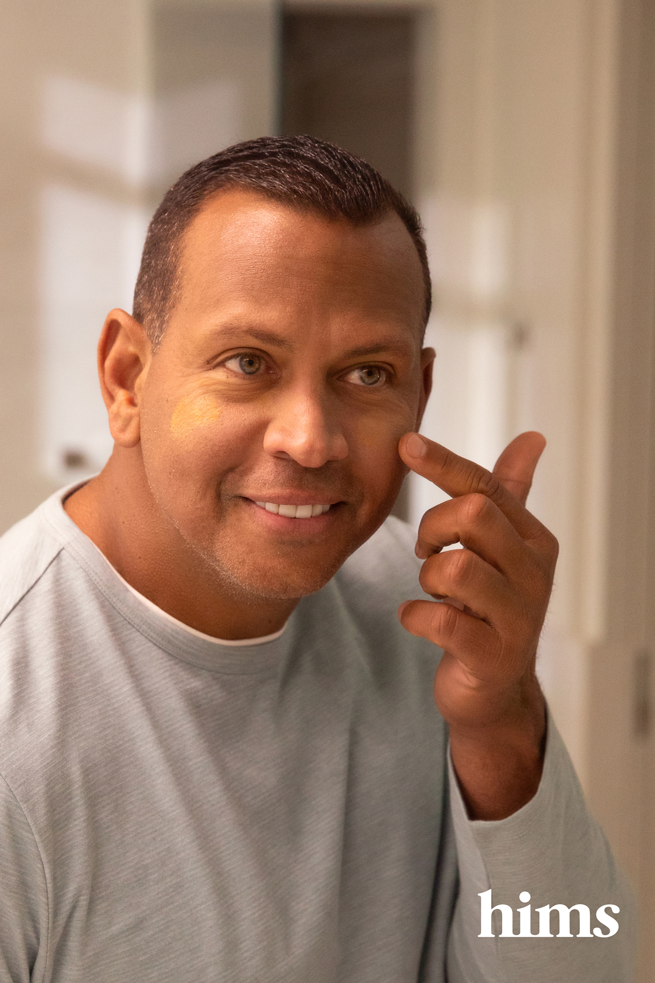 Alex Rodriguez using the Hims "Blur Stick" concealer