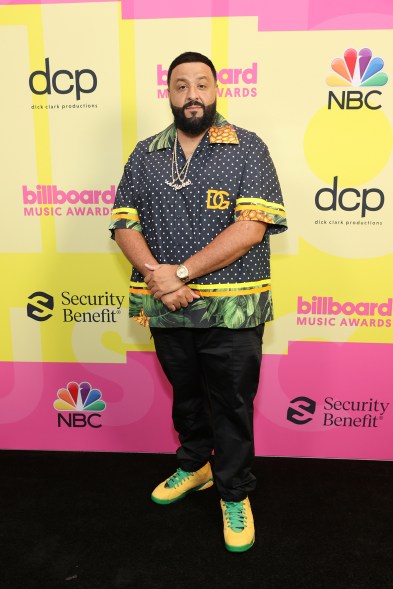 DJ Khaled on the Billboard Music Awards 2021 red carpet