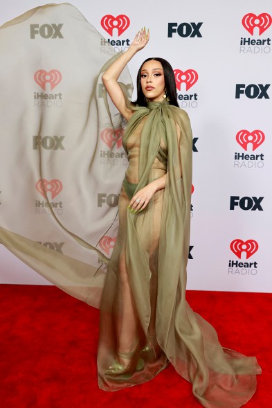 Doja Cat on the iHeartRadio Music Awards 2021 red carpet