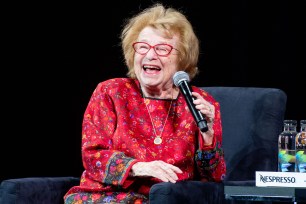 Dr. Ruth is celebrating her 93rd birthday with the Bay Street Theater production of "Becoming Dr. Ruth" in Sag Harbor.