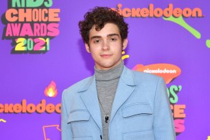 Joshua Bassett attends Nickelodeon's Kids' Choice Awards at Barker Hangar on March 13, 2021 in Santa Monica, California.