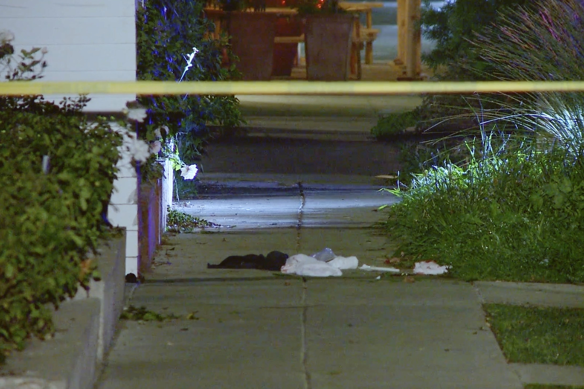 The scene where Lady Gaga's dog walker was shot.