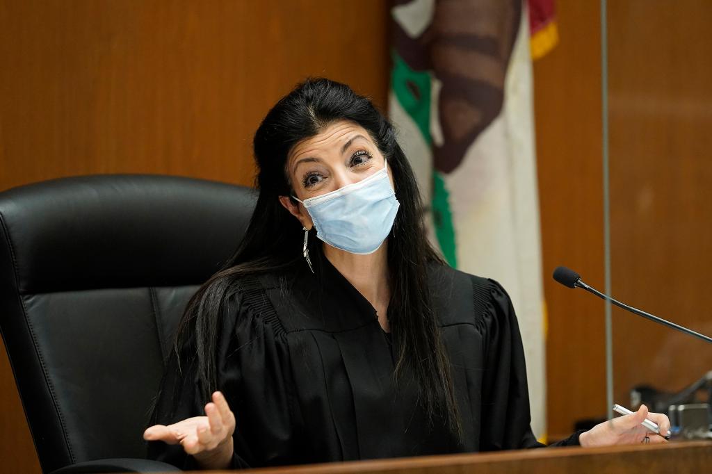 Los Angeles Superior Court Judge Victoria Wilson presides over the arraignment of several people arrested in connection with the theft of Lady Gaga's dog and shooting of her dog walker.