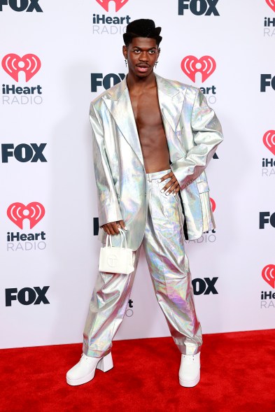 Lil Nas X on the iHeartRadio Music Awards 2021 red carpet