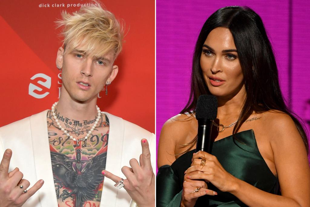 Machine Gun Kelly and Megan Fox at the 2020 AMAs