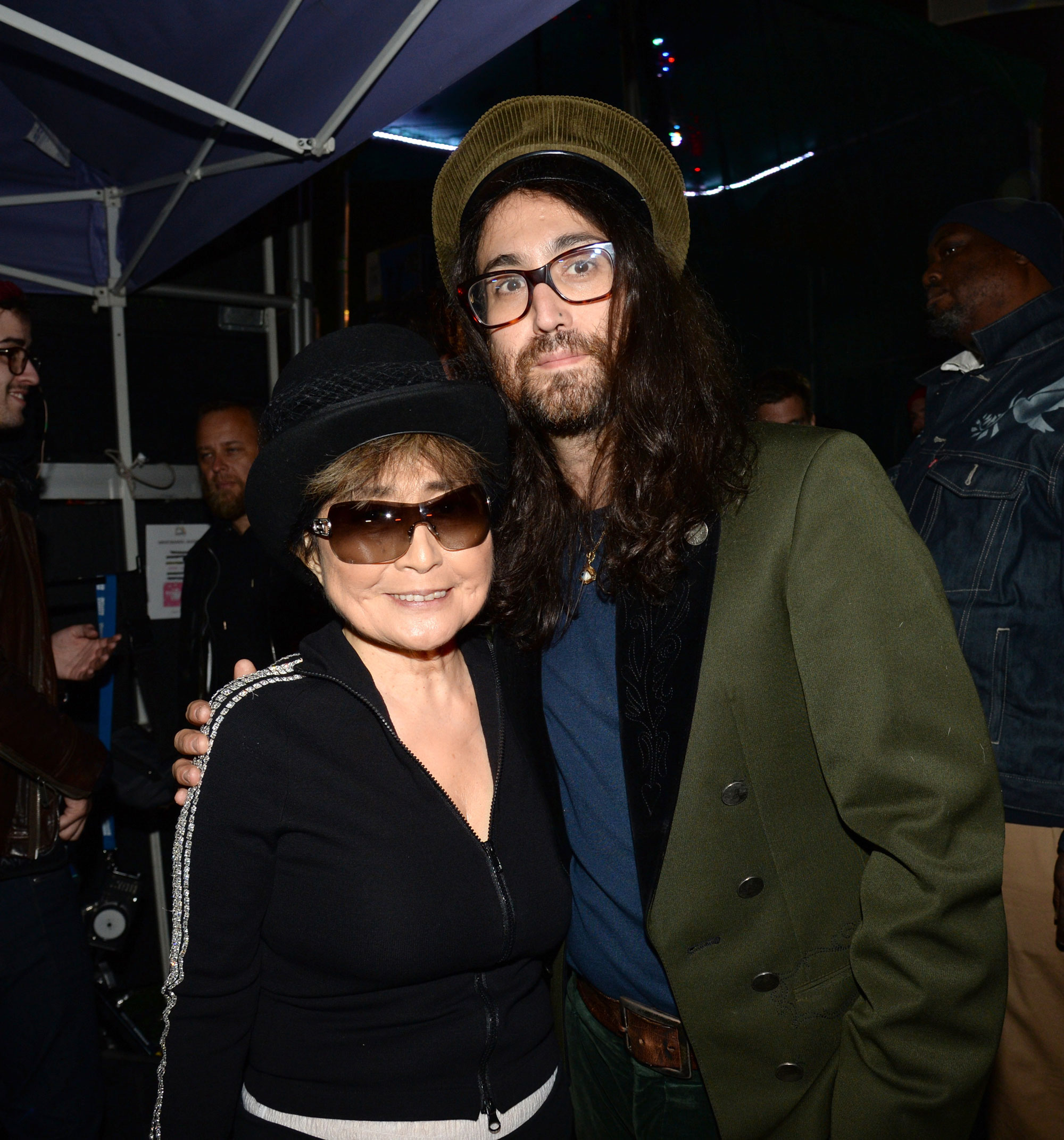 Yoko Ono and Sean Lennon.