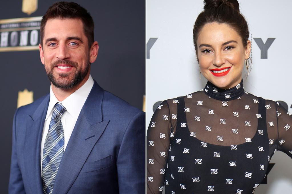 Composite of Aaron Rodgers and Shailene Woodley